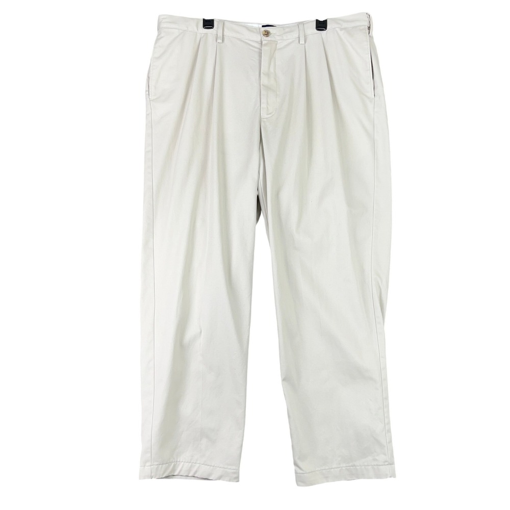 Lands End Traditional‎ Fit Expandable Waist Pants Men 42 31 Classic Preppy